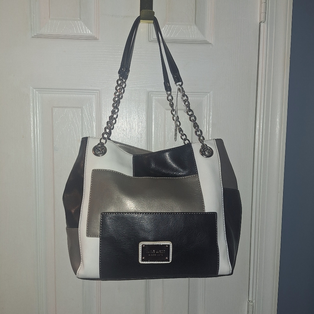 Stylish Black and White Nine West Women's Bag